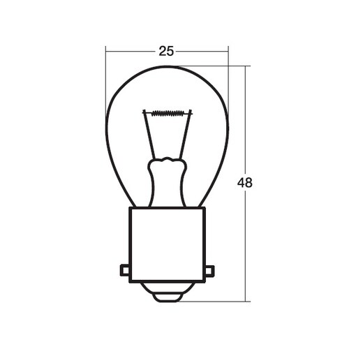 シングル球12V27W アンバー色 /入数:1箱(