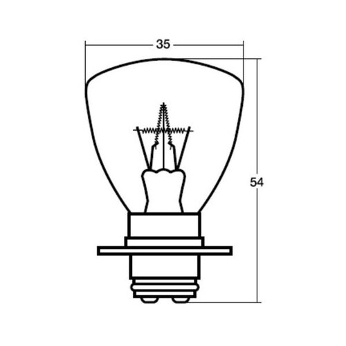 つば付ダブル球 24V60W /入数:1箱(10個