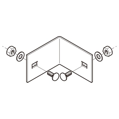 外直角曲り接続金具10ARK1