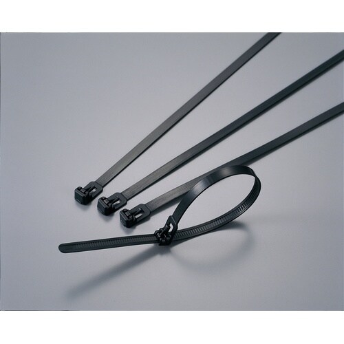 リピートタイ耐候性RF140−W黒100本