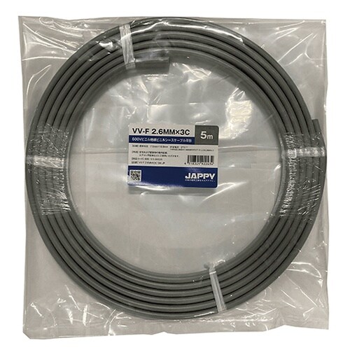 ミニ定尺品VV−F 2.6MMX3C 5M JP
