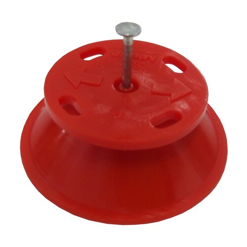 二重天井用ケーブル支持材UFOインサート 赤