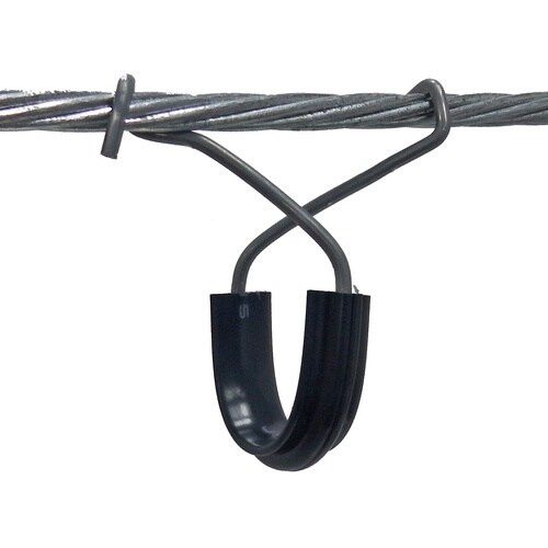 U型ケーブルハンガー JUM35 灰色