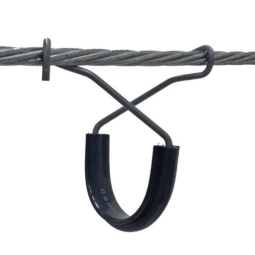 U型ケーブルハンガー JUM50 灰色
