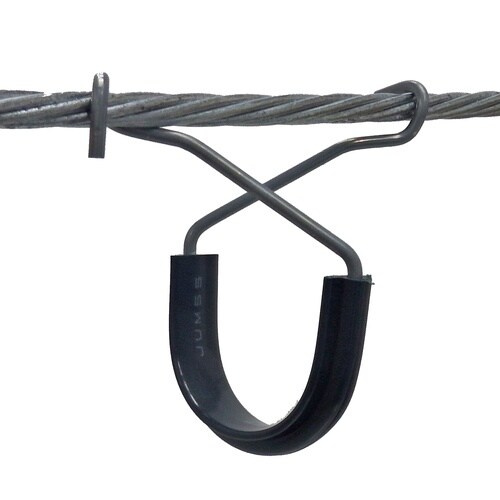 U型ケーブルハンガー JUM55 灰色