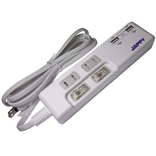 USB充電ポート付タップ JUT−222S