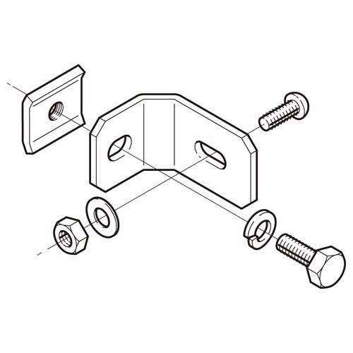 立上りラック支持金具78ARS4