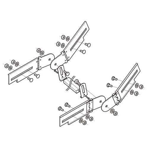 子桁付・上下左右自在継ぎ金具7ARB3