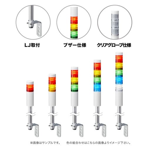 信号灯Φ40 LR4−502LJNW−GRYBC