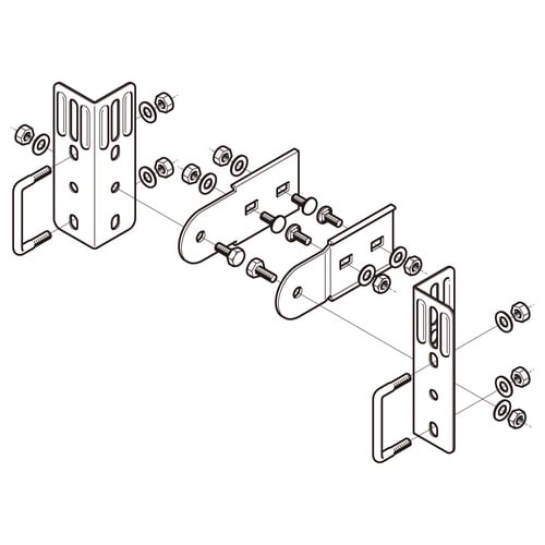 マルチ型接続金具8ARMF1左右組