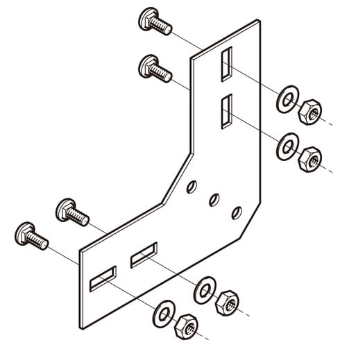 上下ベンド継ぎ金具8ARVG90