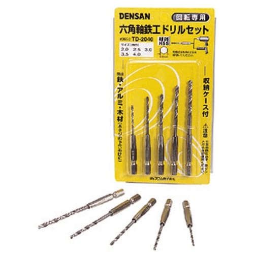 六角軸鉄工ドリルセットTD−2040