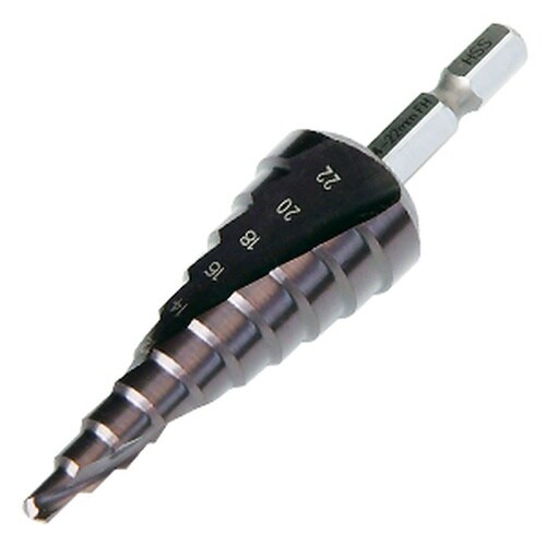 ブラックチタンステップドリルDSB−422RH