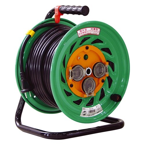 電工ドラム100V 防雨防塵型 アース無し 30m