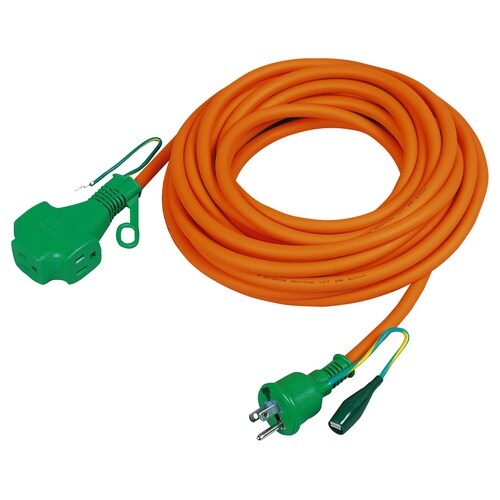 トリプルポッキン延長コード オレンジ 10m