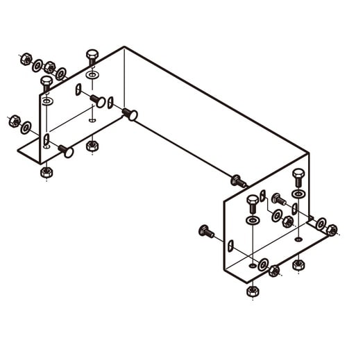 アルミダクト盤接続金具ADU3010