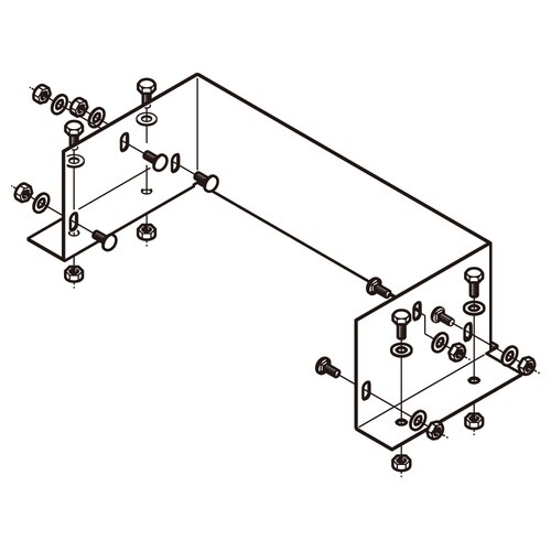アルミダクト盤接続金具ADU3015