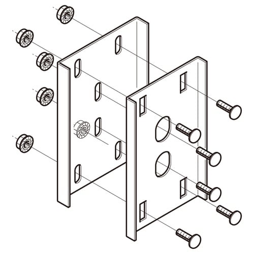 補強継ぎ金具B15RG1R