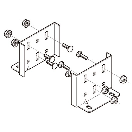 垂直ラック支持金具B15RU1R