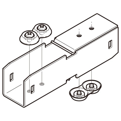 開口上下向き違い継金具DGURD2