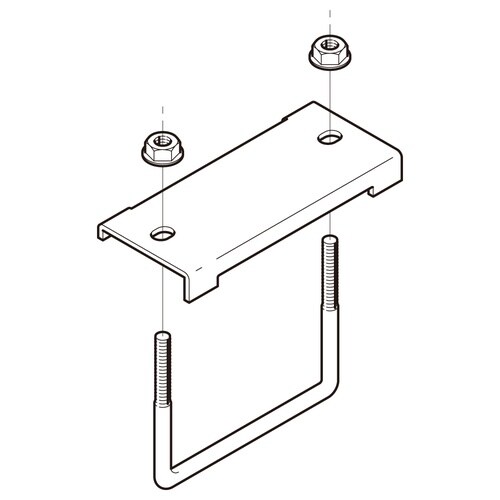 形鋼用交差支持金具DH10UL