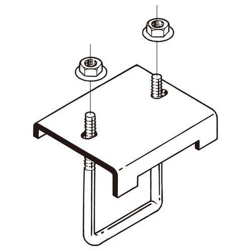 形鋼用交差支持金具DH1UL28