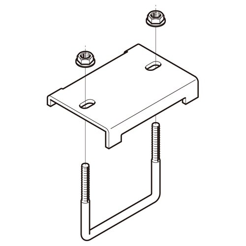 形鋼用交差支持金具DH3UL