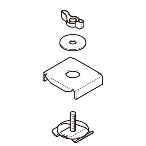 照明器具取付金具用補助金具DK1UKB