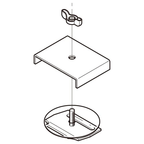 照明器具取付金具用補助金具DK3UKB