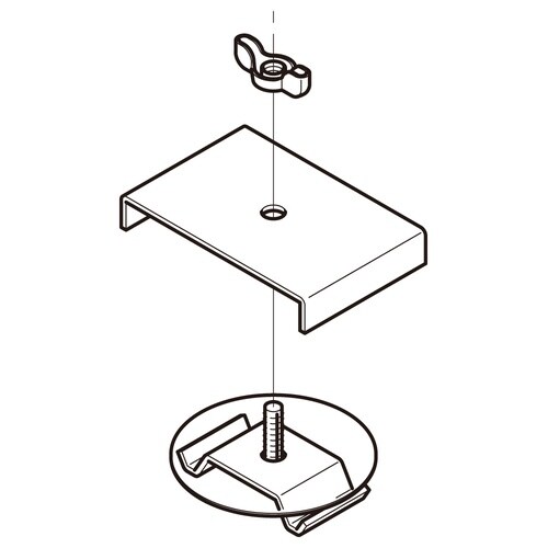 照明器具取付金具用補助金具DK7UKB