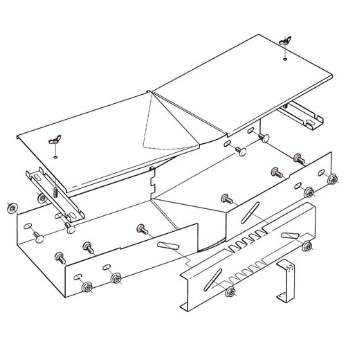 水平自在継ぎ金具DP18HF
