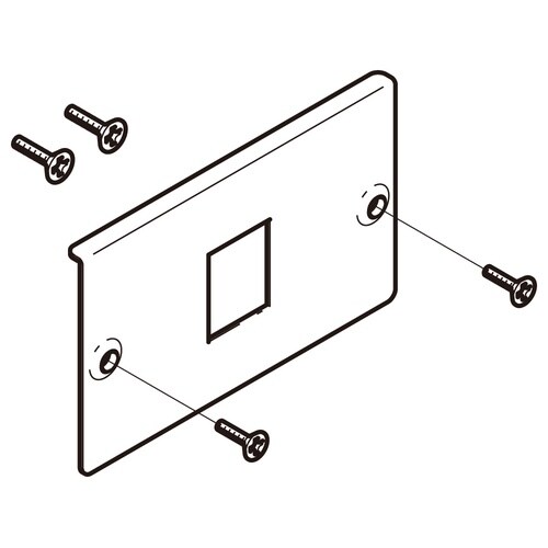 コンセントプレート標準色塗装P−CP1F