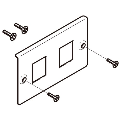 コンセントプレート標準色塗装P−CP2F