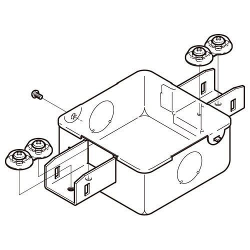 分岐ボックス標準色塗装P−DB1SN