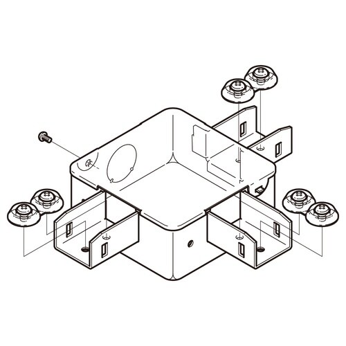 分岐ボックス標準色塗装P−DB1T