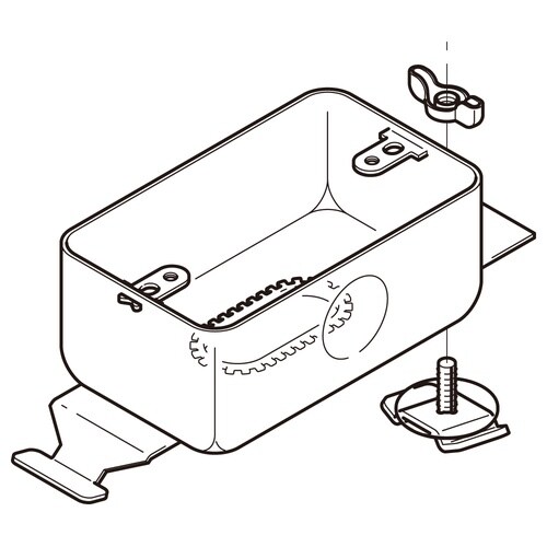 コンセントボックス標準色塗装P−DBC1U