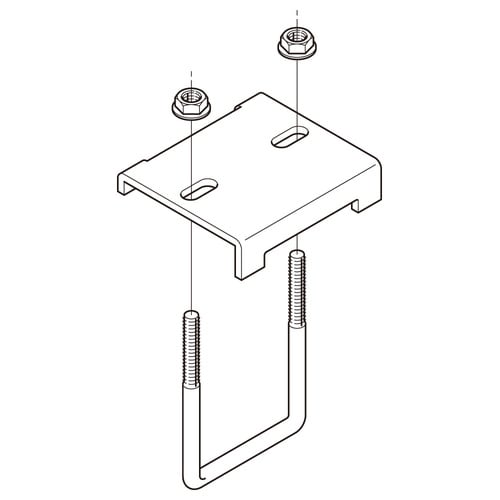 形鋼用交差支持金具標準色塗装P−DH2UL