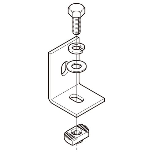水平用振れ止め金具標準色塗装P−DPHS1