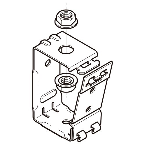 レースウェイ吊り金具標準色P−DPY1−W4