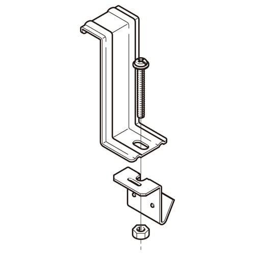 アングル用振れ止め金具QRS10