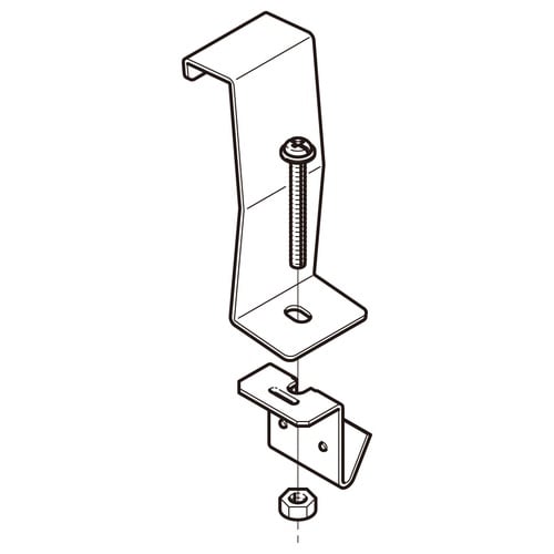 アングル用振れ止め金具QRS12