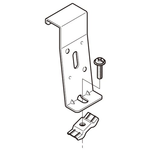 下面カバー対応振止め金具QRS8
