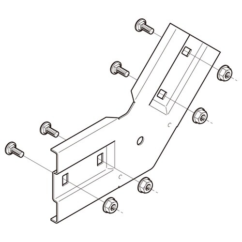 上下ベンド継ぎ金具QRVG45