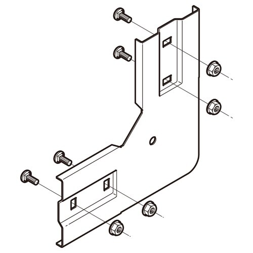 上下ベンド継ぎ金具QRVG90