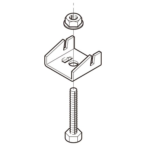 リップみぞ形鋼振止め金具RS7
