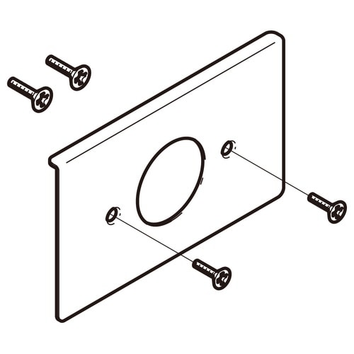 コンセントプレートステンレスS−CP3