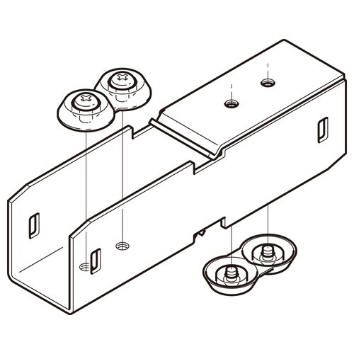 開口上下向き違い継金具ステンS−DGURD2