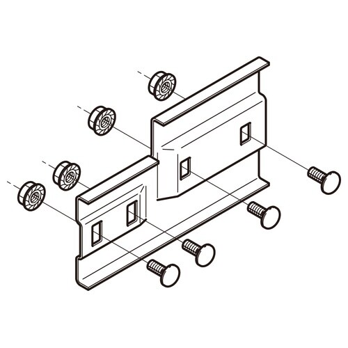 段違い継ぎ金具ステンレスS−SQRD1R