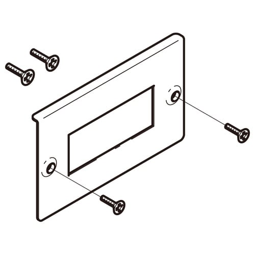 コンセントプレートSDSD−CP3F