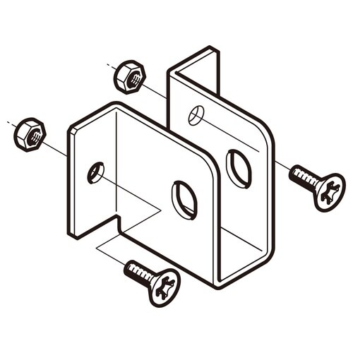 立上ケーブル支持桁受金具SDSD−PE15
